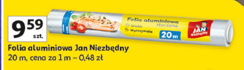 Folia aluminiowa 20 m Jan niezbędny promocja w Auchan
