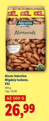 Migdały łuskane Alesto Selection, XXL promocja w Lidl