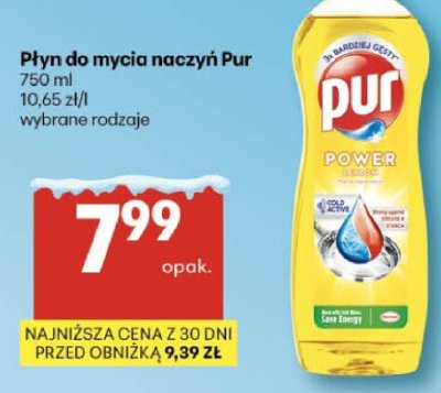 Płyn do mycia naczyń Pur promocja w Delikatesy Centrum