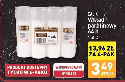 Wkład parafinowy 64h Calix promocja