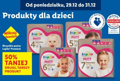 Pantsy Lupilu Premium rozmiar 5 promocja w Lidl