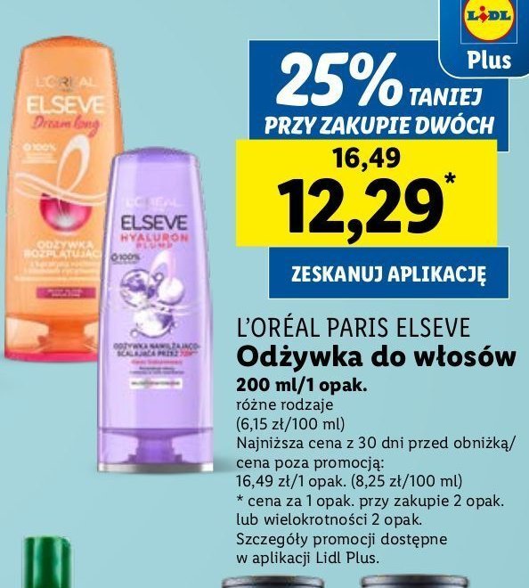 Odżywka rozplątująca L'oreal elseve dream long promocja