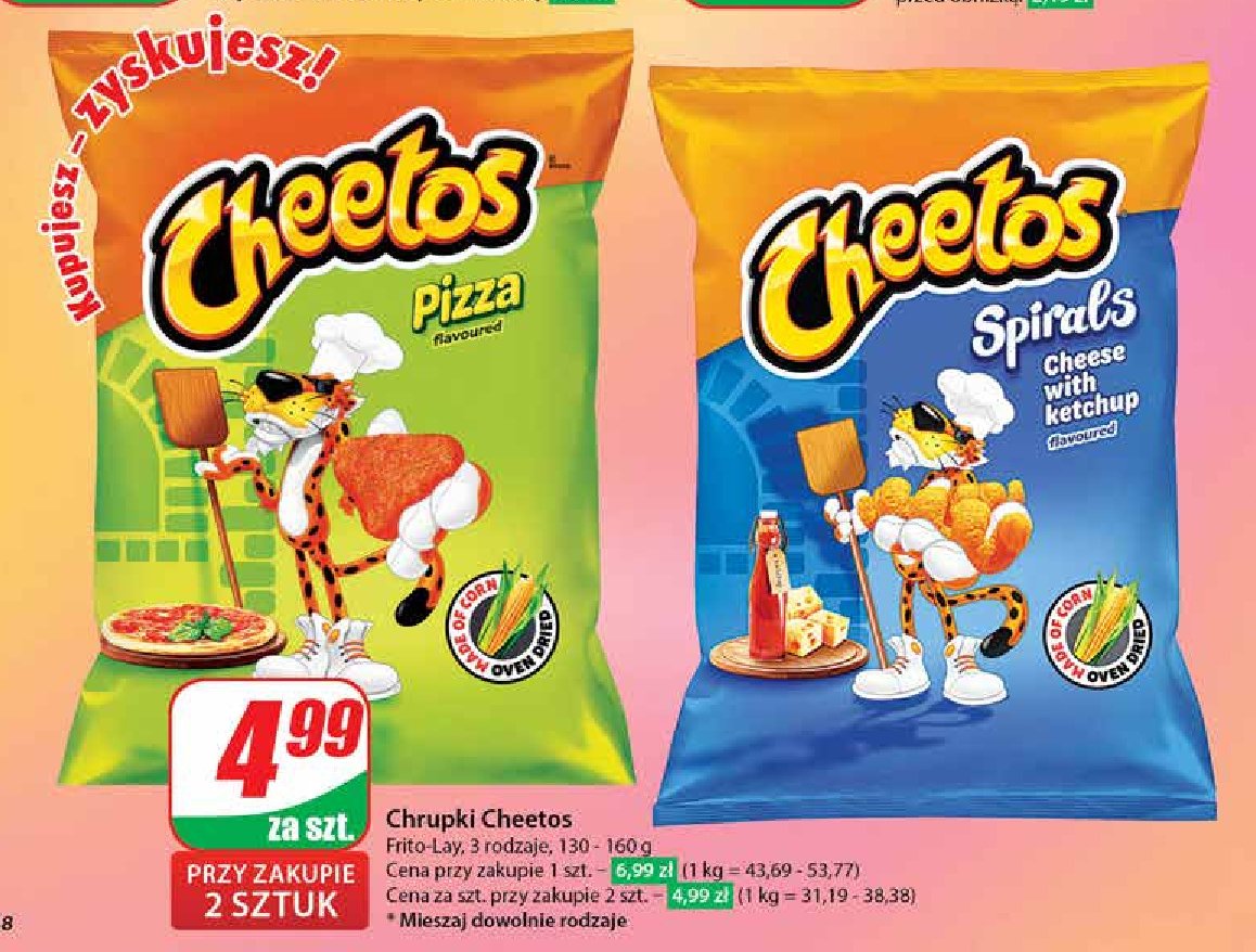 Chrupki pizzerini Cheetos promocja