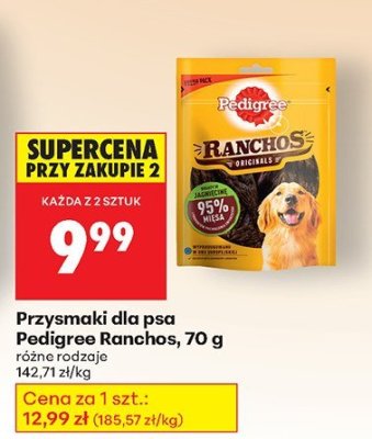 Przysmaki dla psa Pedigree Ranchos, 70 g promocja w Biedronka