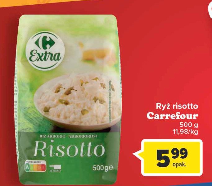 Ryż risotto Carrefour extra promocja