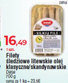 Filety śledziowe litewskie Dese promocja