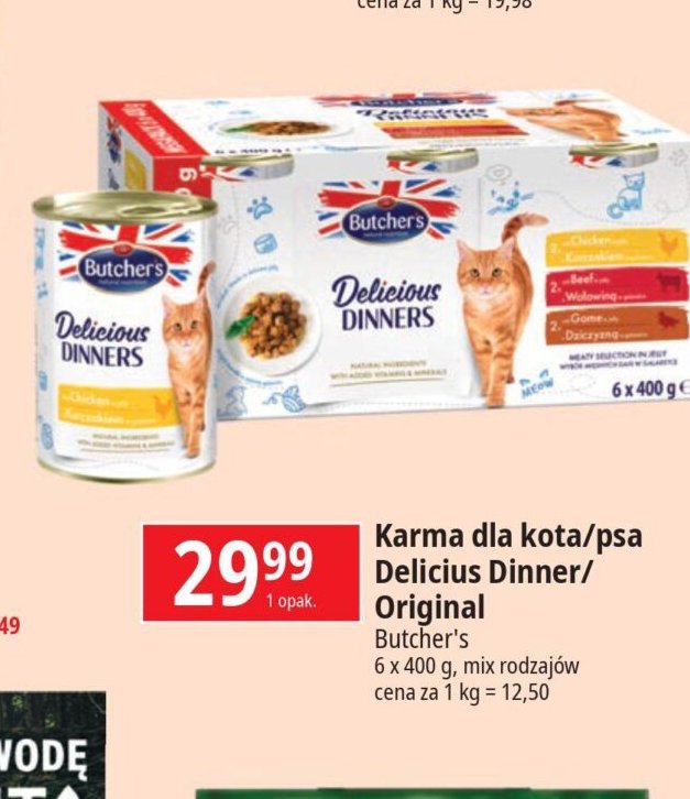 Karma dla kota Butcher's delicious dinners promocja