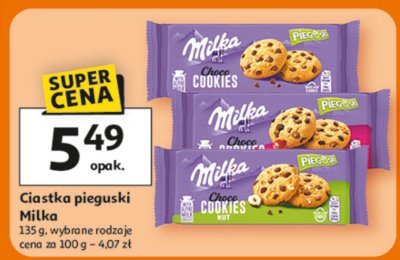 Ciastka pieguski Milka promocja w Auchan
