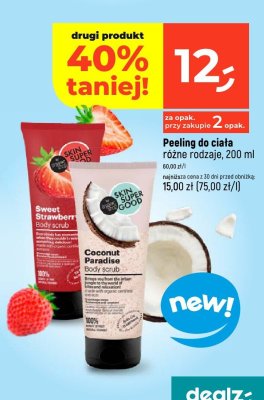 Peeling do ciała różne rodzaje Skin Super Good promocja w Dealz
