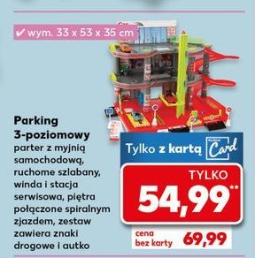 Parking 3 poziomy Mochtoys promocja w Kaufland