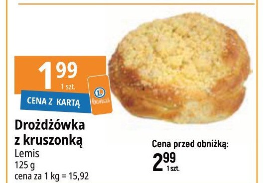 Droźdżówka z kruszonką Lemis promocja