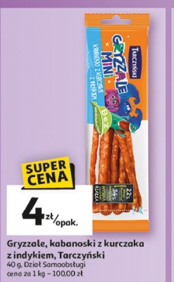 Kabanosiki z kurczaka Tarczy艅ski gryzzale promocja