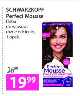 Farba do włosów 668 hazelnut Schwarzkopf perfect mousse promocja