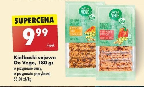 Kiełbaski sojowe w przyprawie curry Govege promocja