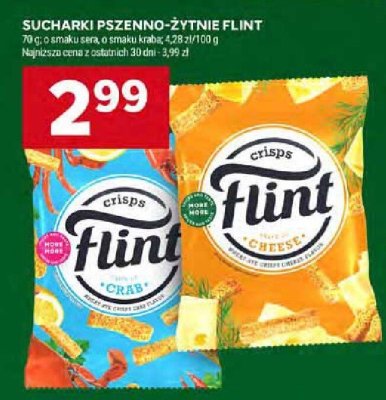 Sucharki pszenno-żytnie Flint promocja w Stokrotka