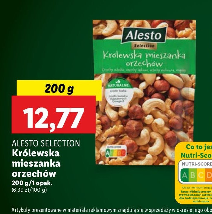 Mieszanka orzechów królewska Alesto promocja