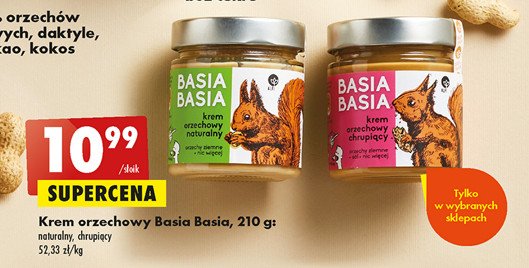Krem orzechowy chrupi膮cy Basia basia promocja