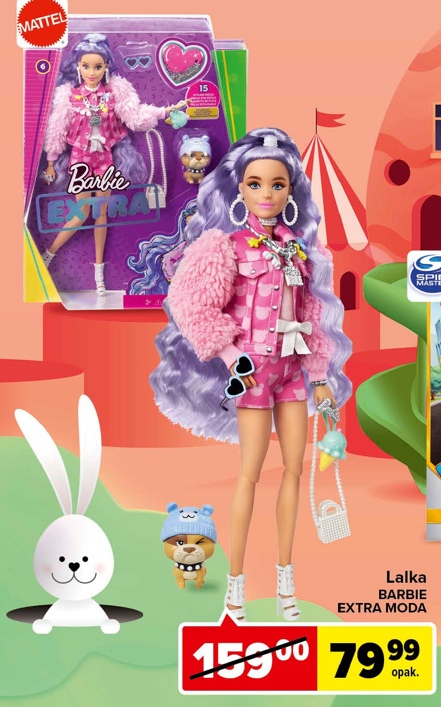 Lalka barbie extra moda deluxe Mattel promocja