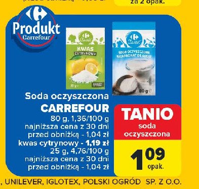 Kwasek cytrynowy Carrefour promocja w Carrefour Market