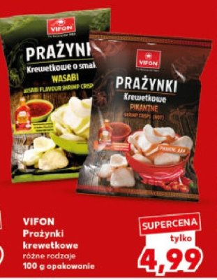 Prażynki krewetkowe różne rodzaje promocja w Kaufland