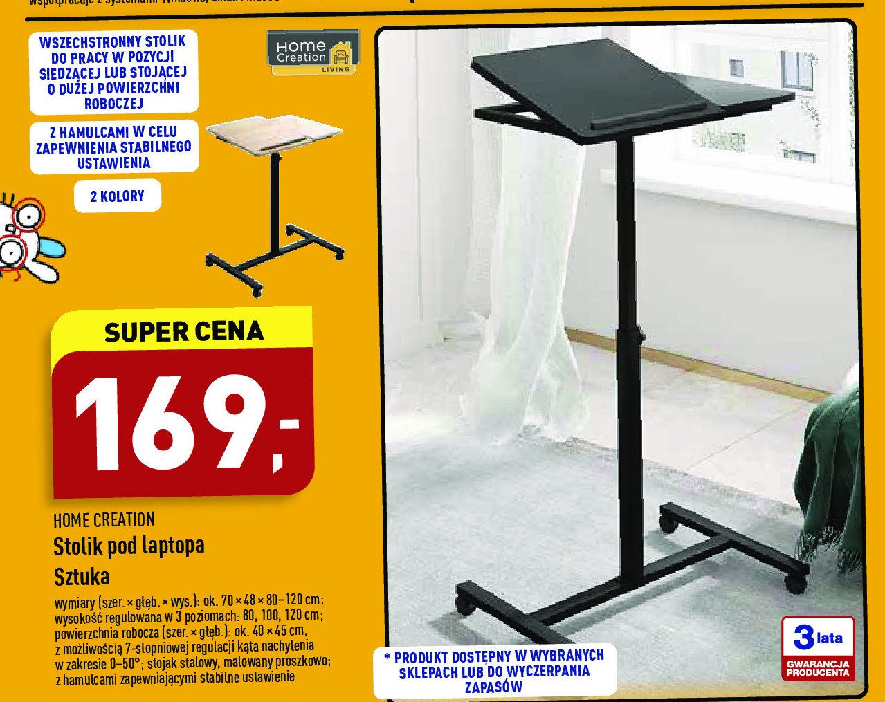 Stolik pod laptopa Home creation promocja