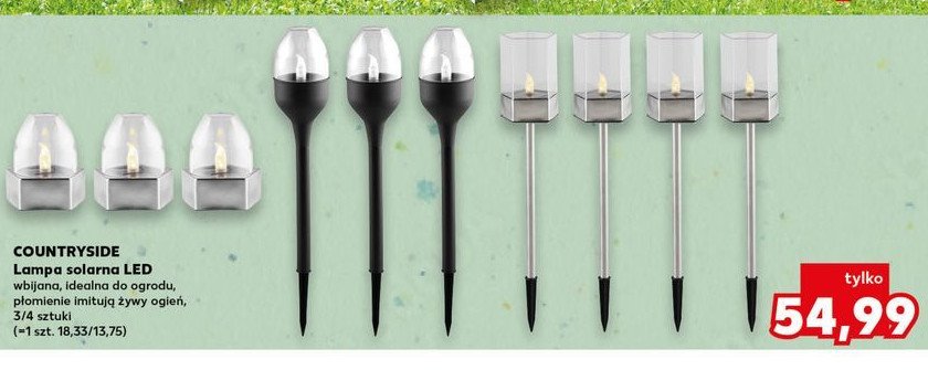 Lampy solarne led K-classic countryside promocja w Kaufland