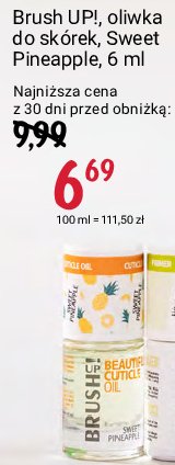 Oliwka do skórek pineapple Brush up! promocja