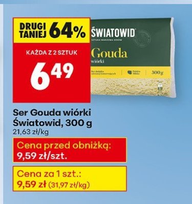 Ser Gouda wiórki Światowid, 300 g promocja w Biedronka