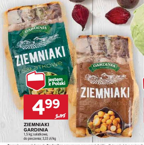 Ziamniaki do pieczenia Gardinia promocja w Stokrotka