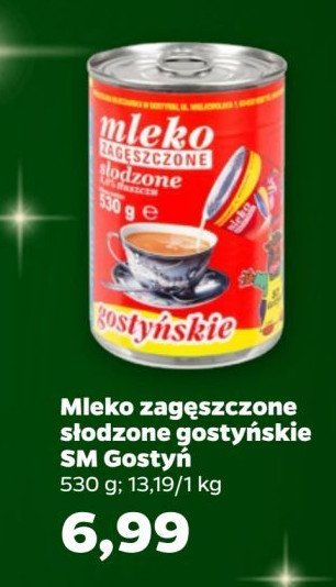 Mleko zagęszczone słodzone Gostyń promocja w Netto