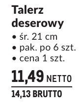 Talerz deserowy Linia Janina promocja w Makro