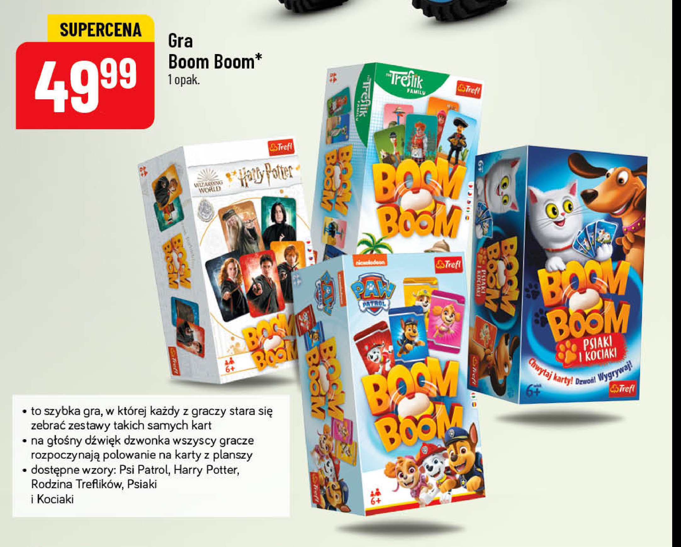 Gra boom boom harry potter Trefl promocja