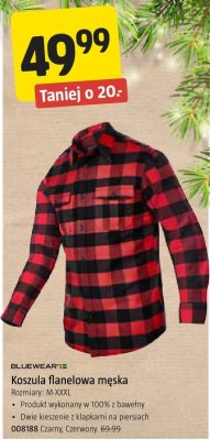 Koszula flanelowa męska Bluewear promocja w Jula