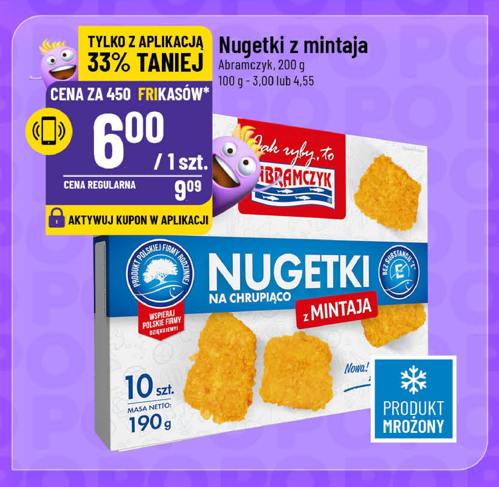 Nugetki z mintaja w chrupiącej panierce Abramczyk promocja w POLOmarket