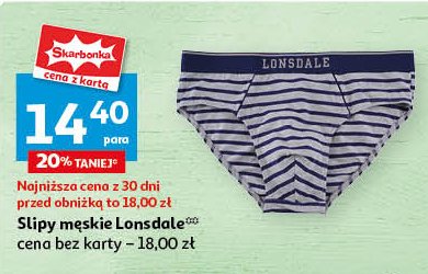 Slipy męskie LONSDALE promocja