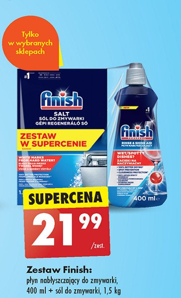 Płyn nabłyszczający + sól Finish nabłyszczacz promocja