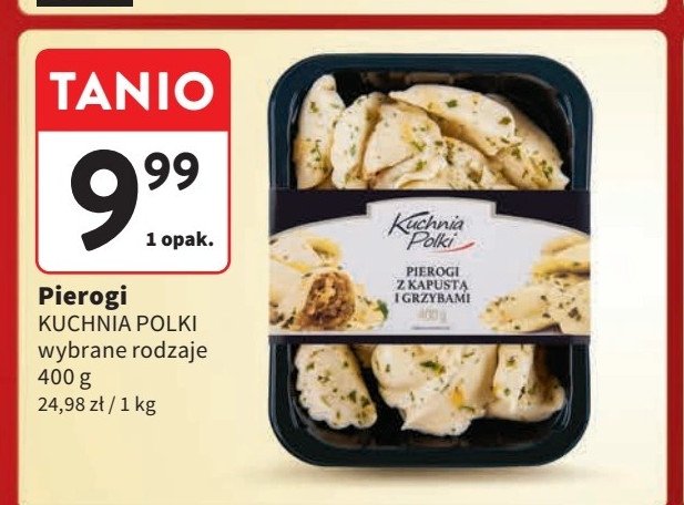 Pierogi z kapusta i grzybami Kuchnia polki promocja w Intermarche