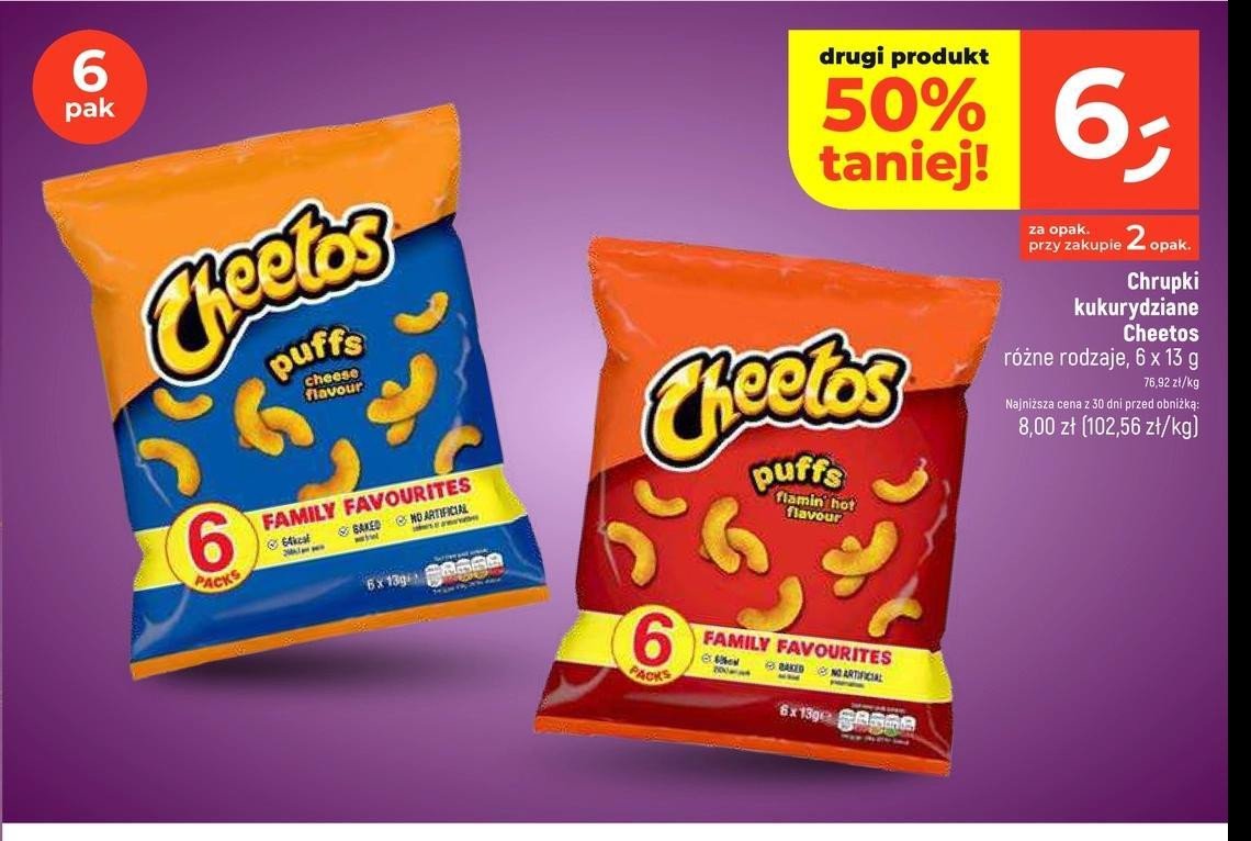 Chrupki serowe Cheetos puffs promocja