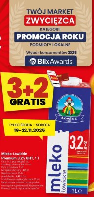 Mleko Łowickie Premium 3,2% UHT promocja w Twój Market