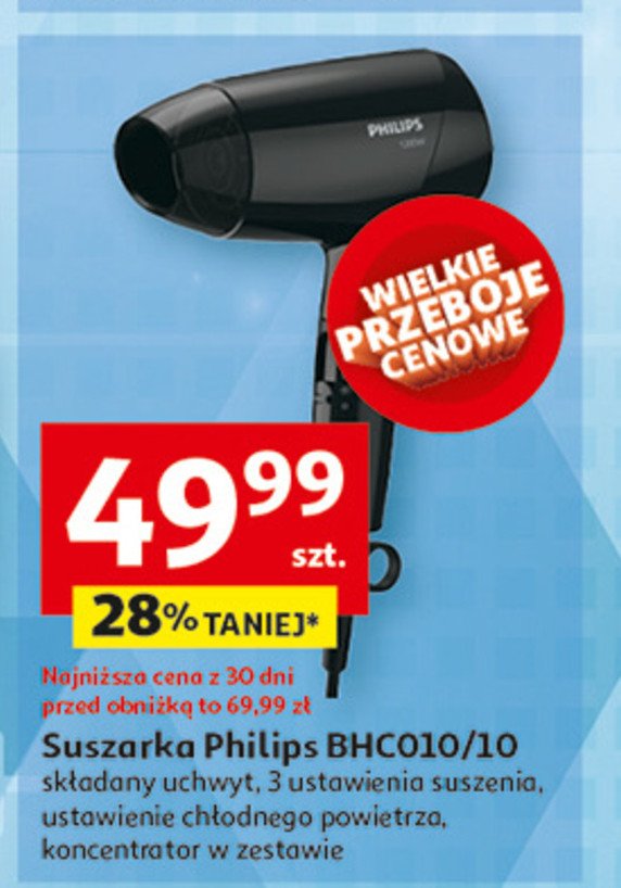 Suszarka bhc010/10 Philips promocja w Auchan
