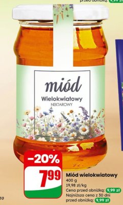Miód wielokwiatowy promocja w Dino