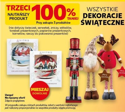 Dekoracje świąteczne wszystkie rodzaje promocja w Kaufland