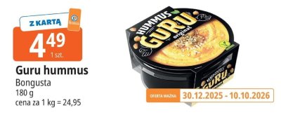 Hummus Guru Bongusta promocja w Leclerc
