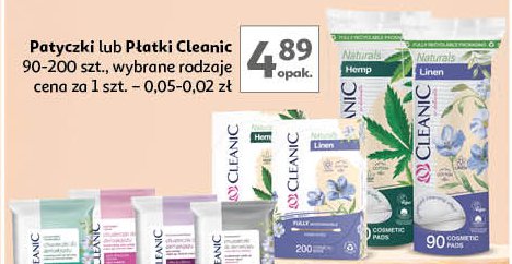 Płatki kosmetyczne linen Cleanic promocja