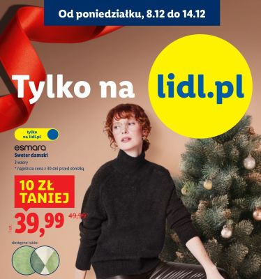 Sweter damski esmara promocja w Lidl
