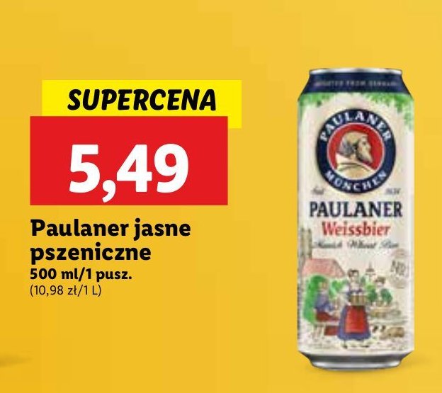 Piwo Paulaner weissbier promocja