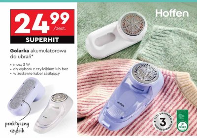 Golarka akumulatorowa do ubrań Hoffen promocja w Biedronka