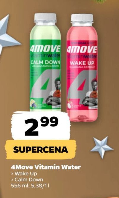 Napój wake up 4move vitamin water promocja