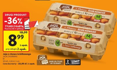 Jaja z chowu ściółkowego JAJA Z KURNIKA promocja w Intermarche