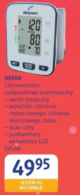 Ciśnieniomierz nadgarstkowy automatyczny wyrób medyczny DEPAN promocja w Drogerie DM